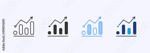 Progression Icon Set Multistyle Various Collection Element For Design