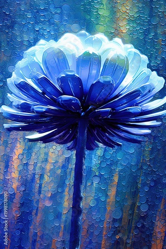 Glowing Futuristic Lotus Flower – Neon Bioluminescent Floral Digital Art