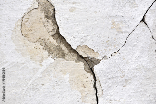 Cuadro en lienzo old plaster on the wall, cement, adhesive for screed
