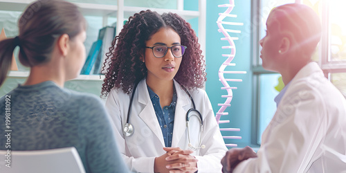 Doctor Leading Patient Consultation in Clinic | Healthcare Provider Discussing Treatment Plans | Telemedicine and Collaborative Patient Care
