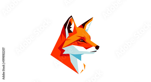 Fox Head Illustration Profile.