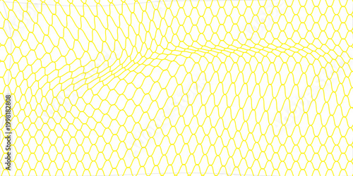 Mesh texture for fishing nets gold color gradient. Seamless pattern for sportswear or soccer goal, volleyball net, basketball hoop. abstract background vector.