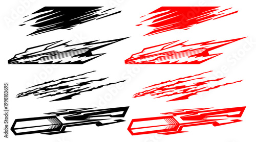 “Abstract Brush Strokes – Ink Line Texture Vector Set