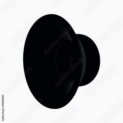 Black speaker icon isolated on white background. Volume and sound symbol.