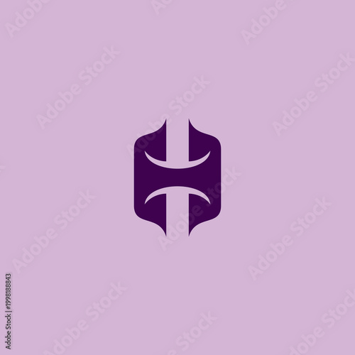 Initial letter H logo vector design template. H icon design
