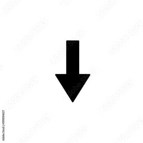 Black Down Arrow Icon PNG Isolated on Transparent Background Free Download Black Down Arrow Icon PNG Isolated on Transparent Background - GFXLoad