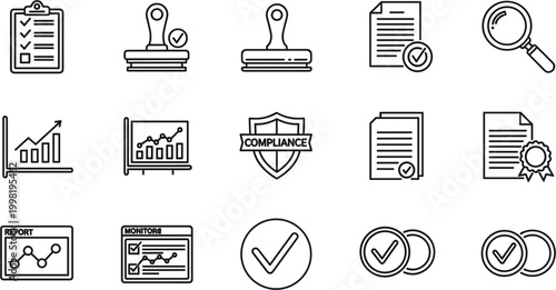 Photos Flat critical thinking vector icon set with vibrant brain puzzle and creative problem solving symbols for modern education