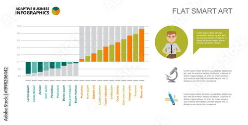 Engineering Bar Chart Slide Template