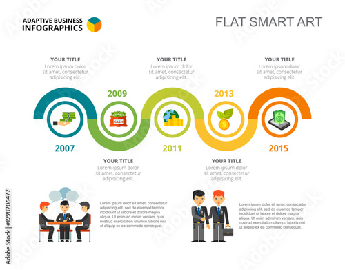 Five Steps Currency Slide Template
