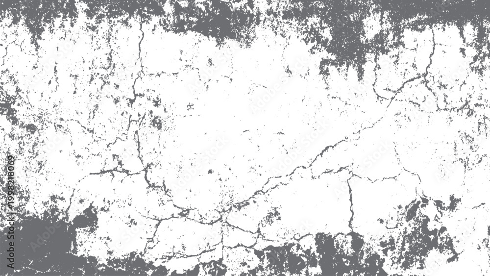 Fototapeta premium Dark monochrome grunge background with scratches chips dust and distressed vintage texture vector illustration