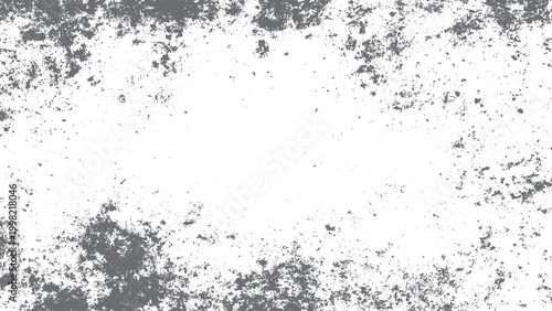 Dark monochrome grunge background with scratches chips dust and distressed vintage texture vector illustration