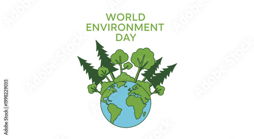 World Environment Day eco friendly globe.