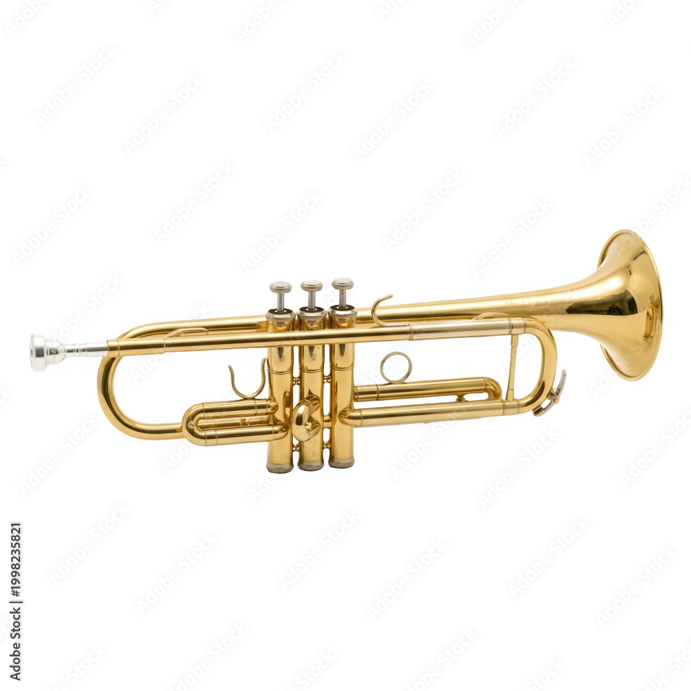 Fototapeta premium trumpet isolated on white