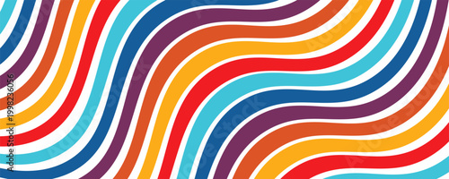Colorful striped background. Vector illustration