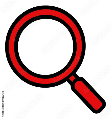 Magnifying Glass Search Icon Outline Vector Glyph