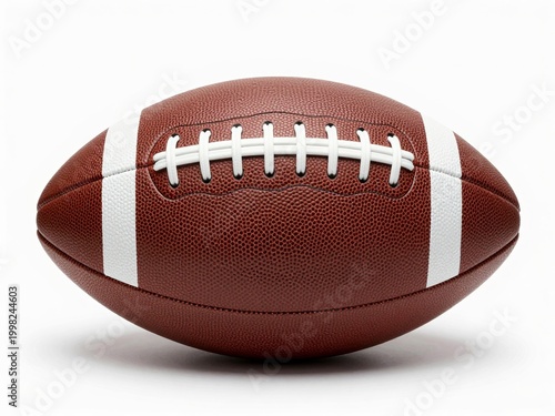 American football ball isolated on white background