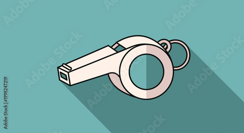 Football referee uses shiny whistle on green field now