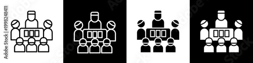 Poker game black and white icon design concept