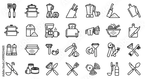 Kitchen Utensils and Cooking Tools.