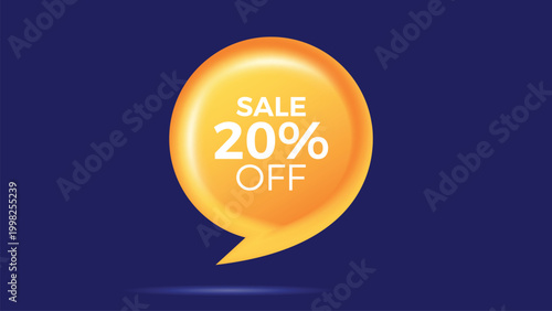 Mega Discount Sale Bubble Vector Template