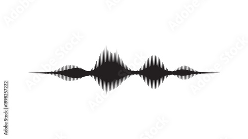 Sound wave pattern for audio and music concepts