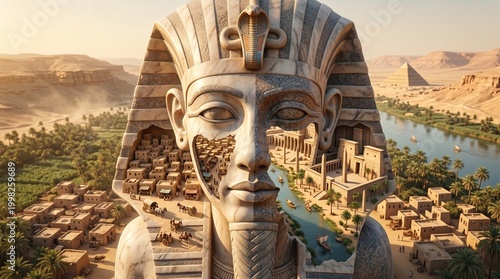 The Living Soul of Ancient Egypt: A Surreal Pharaonic Landscape