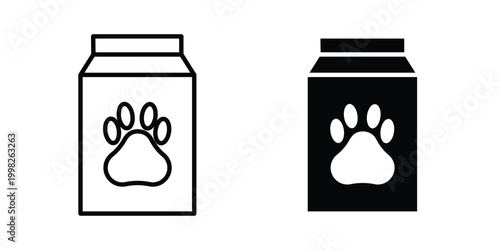 Pet food, symbols pack for UI designs.age icon, symbols pack for UI designs.