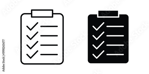 Planning icon, symbols pack for UI designs.