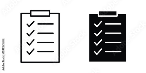 Planning icon, symbols pack for UI designs.