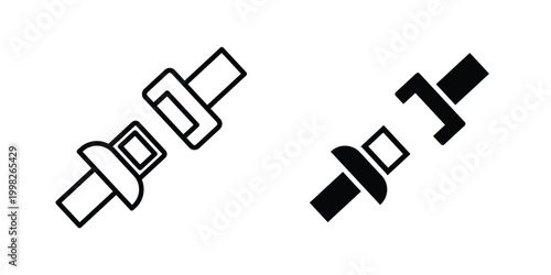 Safety belt Icon, symbols pack for UI designs.