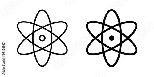 Science icon, symbols pack for UI designs.