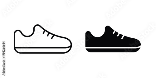 Shoes icon, symbols pack for UI designs.
