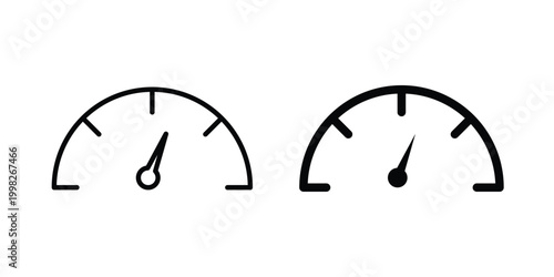 Speedometer icon, symbols pack for UI designs.