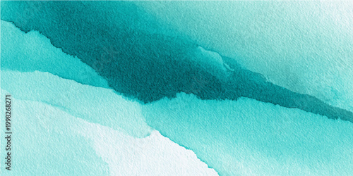 Abstract ocean-inspired watercolor washes, with soft teal hues and a tranquil, ethereal aesthetic.