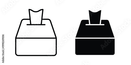 Tissue icon, symbols pack for UI designs.