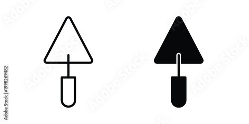 Trowel icon, symbols pack for UI designs.