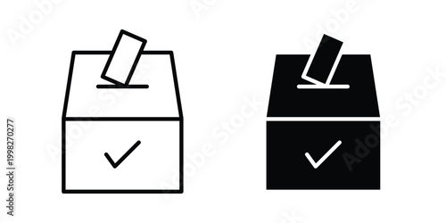 Vote icon, symbols pack for UI designs.