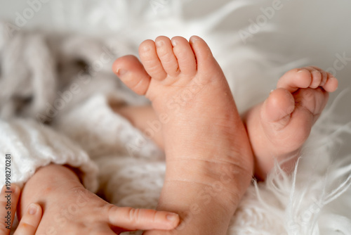 arms and legs of a newborn baby