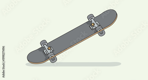 Skateboarding trick goes high on a sunny day with skill