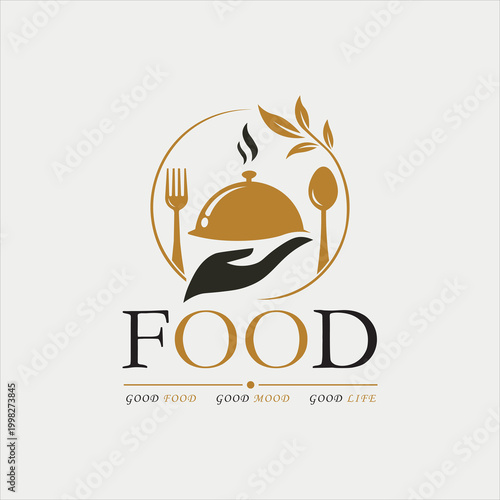 Food logo design vector image 
