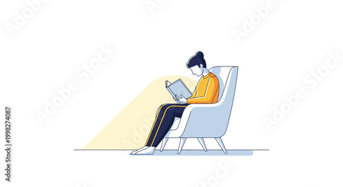 Man sitting in chair with laptop.