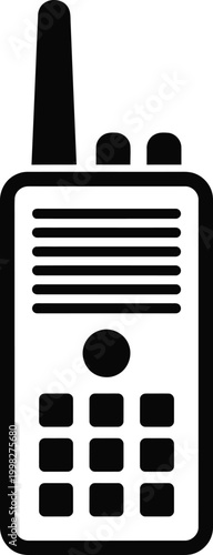 Portable Walkie Talkie Radio Communication Icon