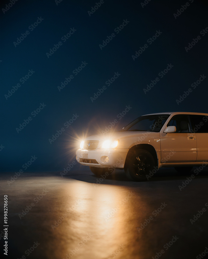 Naklejka premium summer night scene