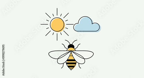 A large black and yellow bee.