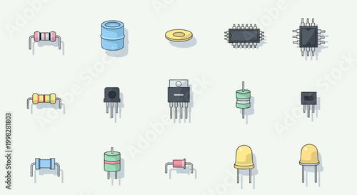 Electronic components and semiconductor devices.