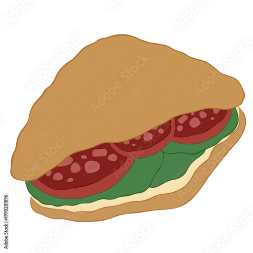 Digital download French croissant for menu, cafe, bakery, logo, packaging.