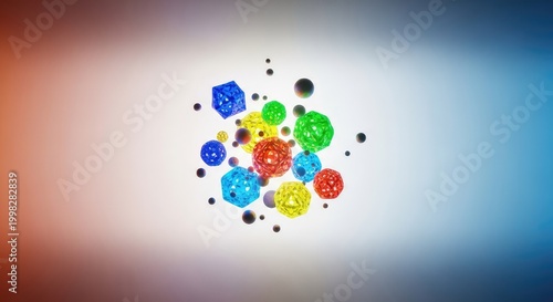 Abstract representation of a field where gravitational forces are completely nullified, showing an area of suspended objects and zero-G, boundary, zone, unknown