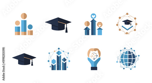 A single graduation cap against a white background conveys achievement, learning, and the excitement of completing an education. Perfect for academic 