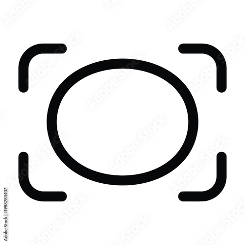 Camera lens icon symbol