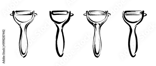 peeler , Traditional Chinese Brush , strokes swirl style